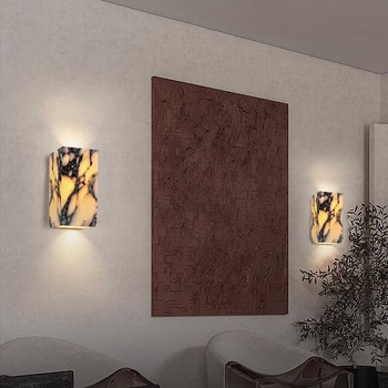 Francuski stil, mramorna vanjska vodootporna LED zidna svjetiljka, s retro naglaskom wabi-sabi za hodnik i balkon
