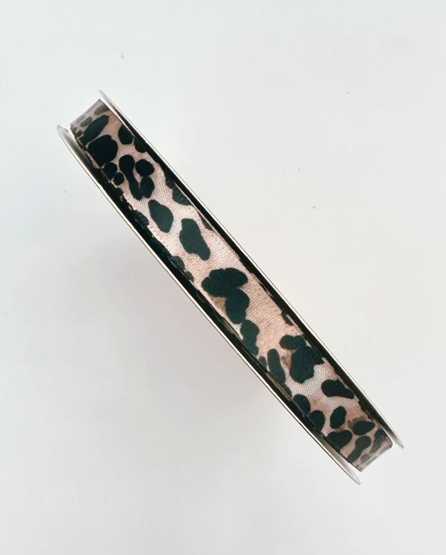 1 cm široka poliester traka s leopard uzorkom, za DIY ukrase i dodaci za kosu