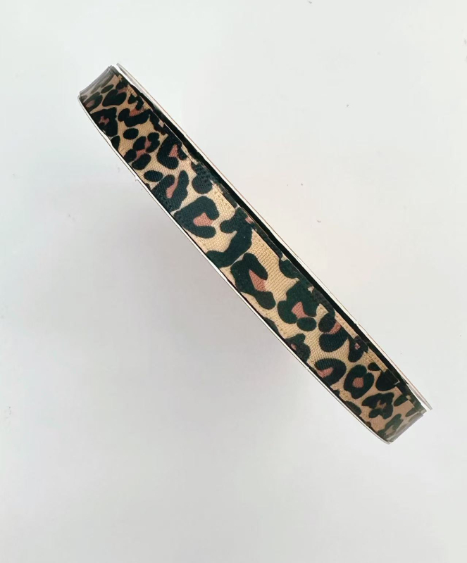 1 cm široka poliester traka s leopard uzorkom, za DIY ukrase i dodaci za kosu