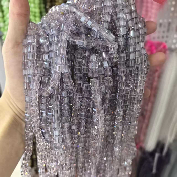 6-11 mm kubična kristalna staklena perla DIY - AB kvadratne perle za ogrlicu i narukvicu