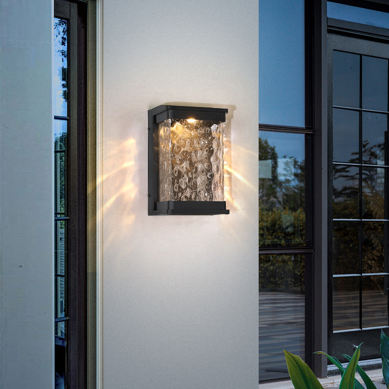 Vanjska LED zidna svjetiljka IP54, topla bijela 3000K, aluminijska legura, za ulaz, balkon i dvorište
