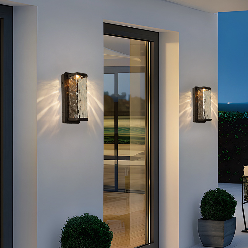 Vanjska LED zidna svjetiljka IP54, topla bijela 3000K, aluminijska legura, za ulaz, balkon i dvorište