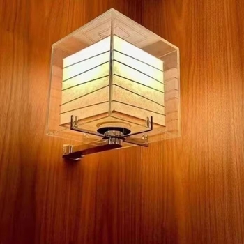 Stenska staklena lampa s dizajnerskim stilom japanskog minimalizma za dnevnu sobu i spavaću sobu, kinesko-moderni stil
