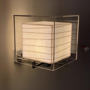 Stenska staklena lampa s dizajnerskim stilom japanskog minimalizma za dnevnu sobu i spavaću sobu, kinesko-moderni stil