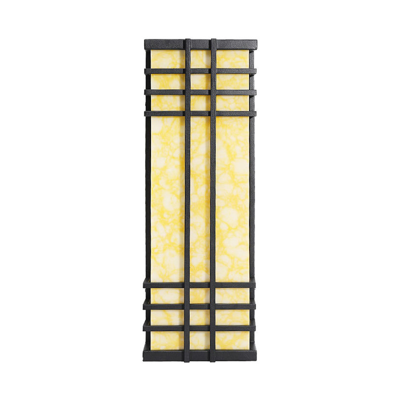 Vanjska zidna svjetiljka u kineskom stilu od umjetnoga mramora, LED, zidni montažni, IP65, 3000K/4000K/6500K, T5 LED modul