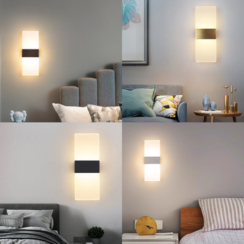 Nordijski minimalistička LED zidna lampa za dnevnu sobu, spavaću sobu, stubište i hodnik – prilagođeni uzorak natpisa na vratima