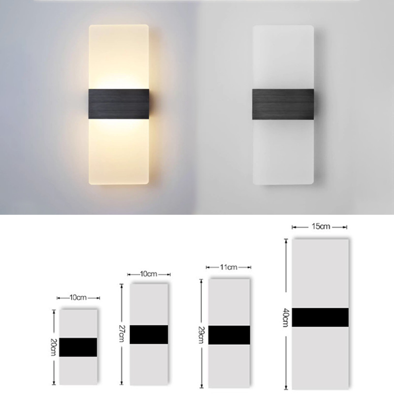 Nordijski minimalistička LED zidna lampa za dnevnu sobu, spavaću sobu, stubište i hodnik – prilagođeni uzorak natpisa na vratima