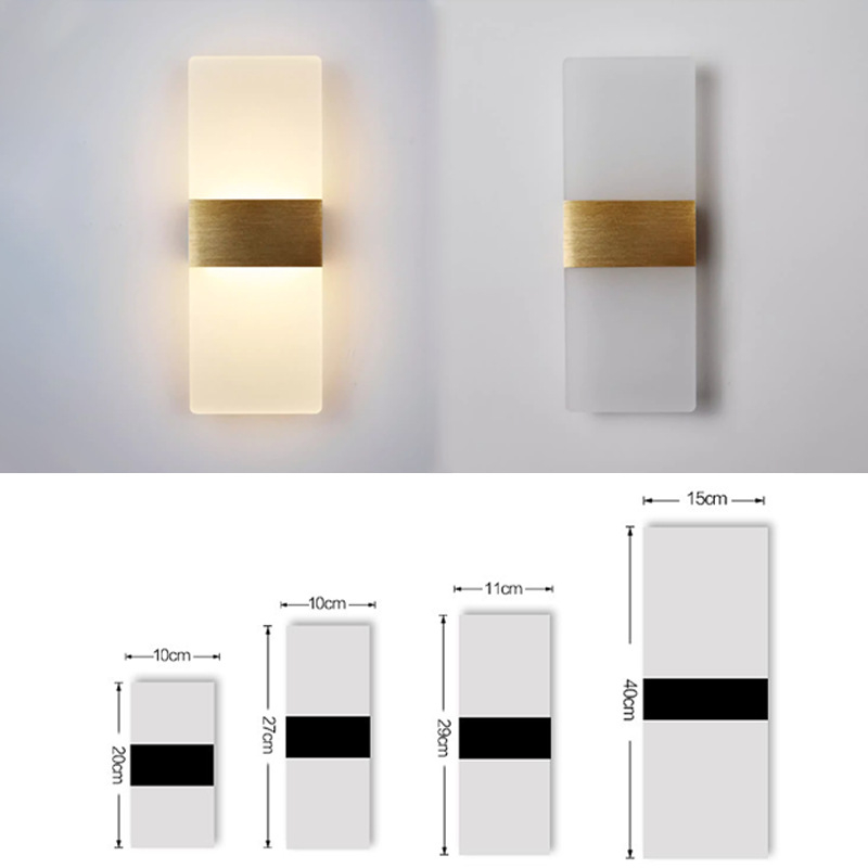 Nordijski minimalistička LED zidna lampa za dnevnu sobu, spavaću sobu, stubište i hodnik – prilagođeni uzorak natpisa na vratima