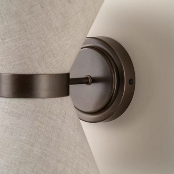 Zidna lampa u stilu Wabi-Sabi s platnenim abažurom, dizajnerska minimalistička LED svjetiljka za dnevni boravak, spavaću sobu i hodnik