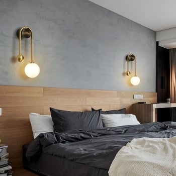 Nordijski stil – noćna zidna lampa za spavaću sobu, moderno minimalističko dizajnersko svjetlo za dnevni boravak
