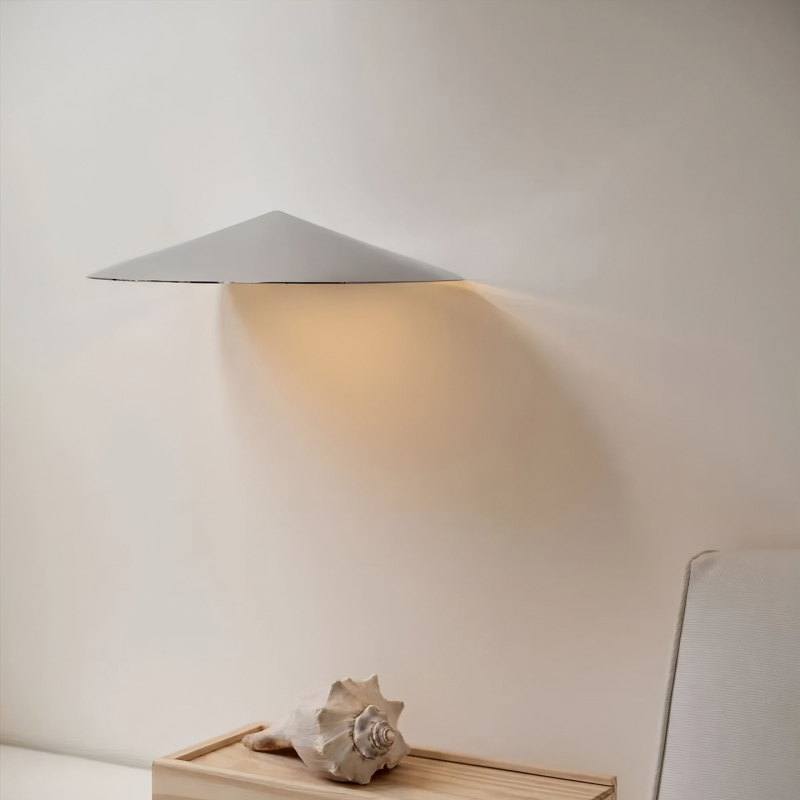 Bauhaus minimalistna zidna svjetiljka za spavaću sobu, noćno osvjetljenje s abažurom u obliku zvona za kafiće, restorane, hodnike i ulaze