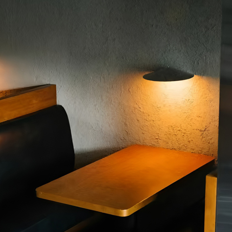 Bauhaus minimalistna zidna svjetiljka za spavaću sobu, noćno osvjetljenje s abažurom u obliku zvona za kafiće, restorane, hodnike i ulaze