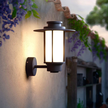 Vanjska zidna svjetiljka, IP65, vodootporna, moderan minimalistički dizajn, za hodnike, vile, dvorišta i balkone, u stilu Novog kineskog dizajna