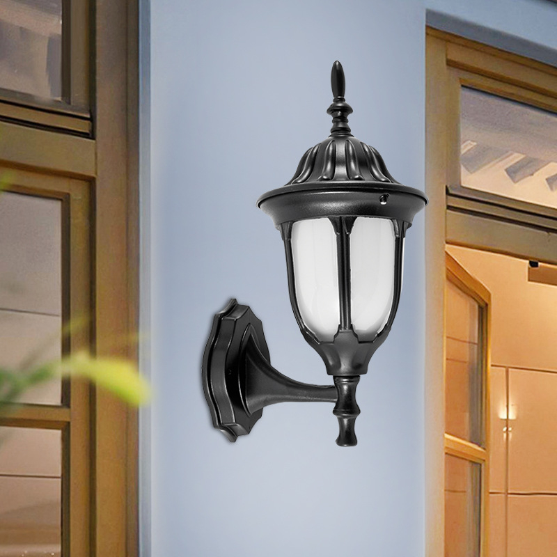 Vanjska LED stenska svjetiljka, vodootporna, europski retro stil, za vilu, hodnik i ulaz.