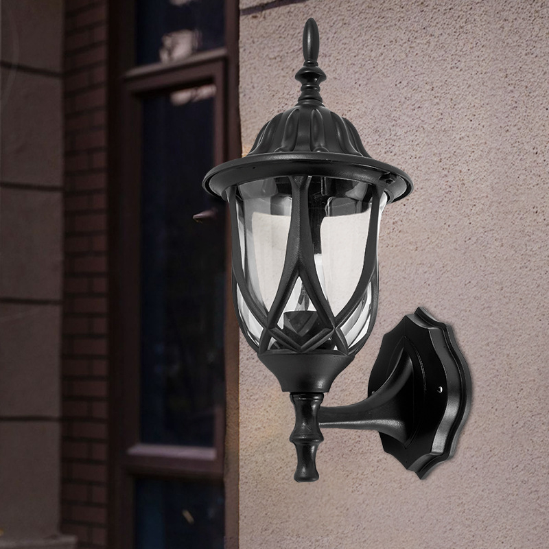 Vanjska LED stenska svjetiljka, vodootporna, europski retro stil, za vilu, hodnik i ulaz.