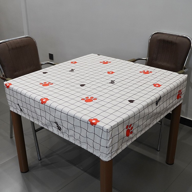 Pokrov stola za mahjong, kvadratni, debeli, vodootporan, otporan na prašinu i masnoću, PVC materijal
