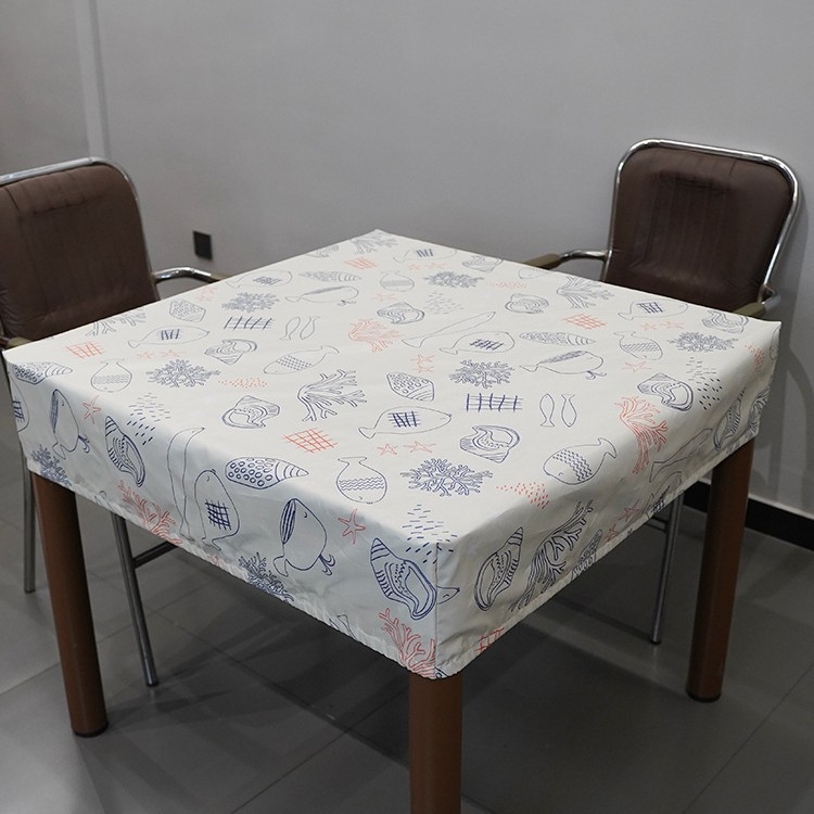 Pokrov stola za mahjong, kvadratni, debeli, vodootporan, otporan na prašinu i masnoću, PVC materijal