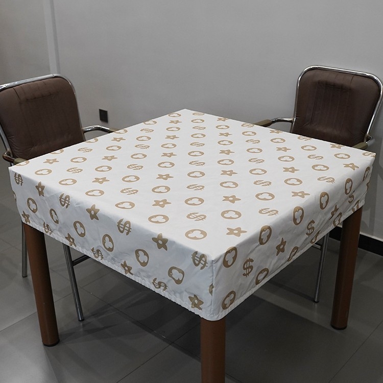 Pokrov stola za mahjong, kvadratni, debeli, vodootporan, otporan na prašinu i masnoću, PVC materijal