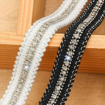Čipka s kristalima za DIY odjeću – Chanel stil, za ovratnike, manžete, torbe i šešire