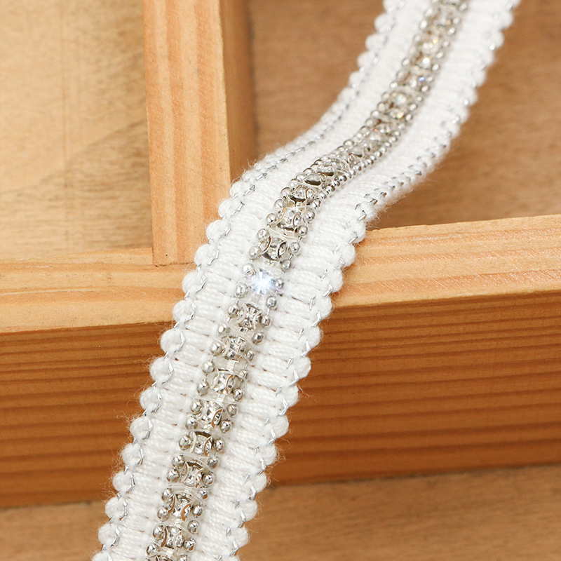 Čipka s kristalima za DIY odjeću – Chanel stil, za ovratnike, manžete, torbe i šešire
