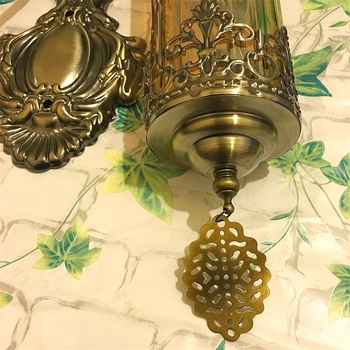 Vintage etnička zidna svjetiljka u turskom stilu za hodnike i stubište, pogodna za kafić, restoran i bar