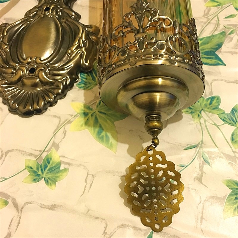 Vintage etnička zidna svjetiljka u turskom stilu za hodnike i stubište, pogodna za kafić, restoran i bar