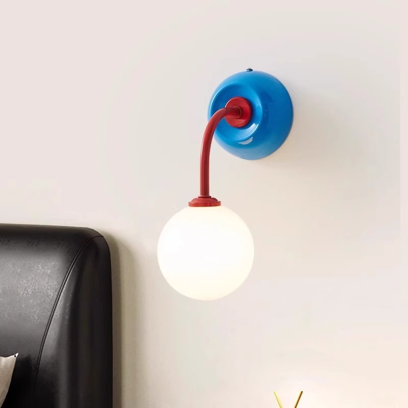 Zidna lampa kremaste boje za spavaću sobu, noćno osvjetljenje, dječja soba, dnevni boravak – dekorativna zidna svjetiljka