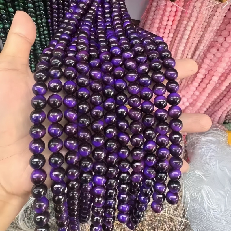 Žute imitacije tigrovog oka – perle za DIY nakit, dijelovi za narukvicu, slobodne perle