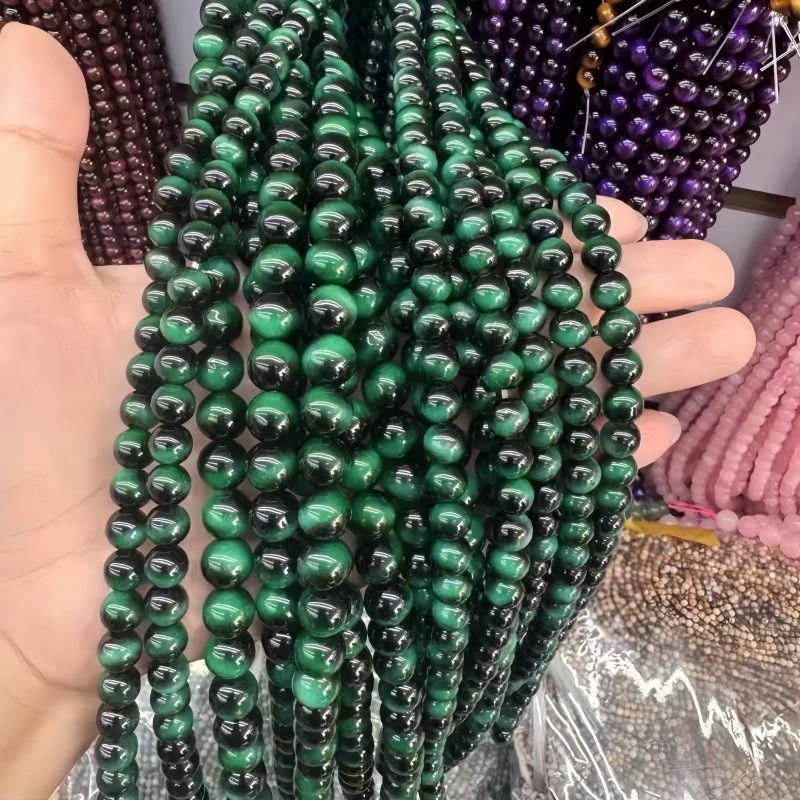 Žute imitacije tigrovog oka – perle za DIY nakit, dijelovi za narukvicu, slobodne perle