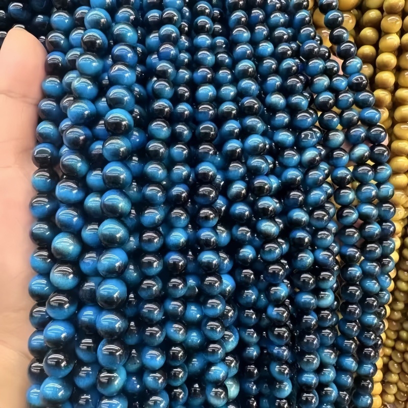 Žute imitacije tigrovog oka – perle za DIY nakit, dijelovi za narukvicu, slobodne perle
