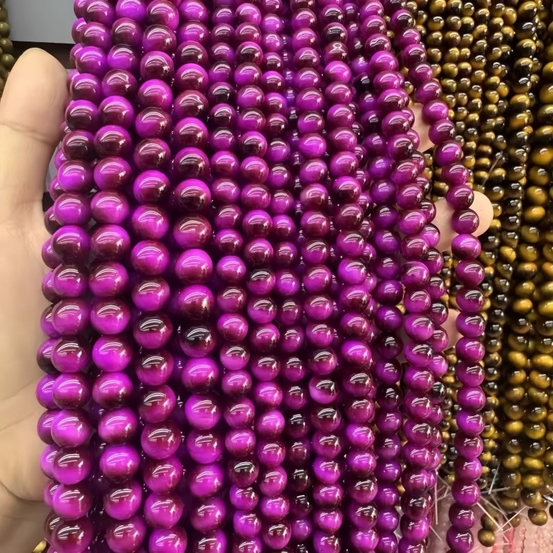Žute imitacije tigrovog oka – perle za DIY nakit, dijelovi za narukvicu, slobodne perle