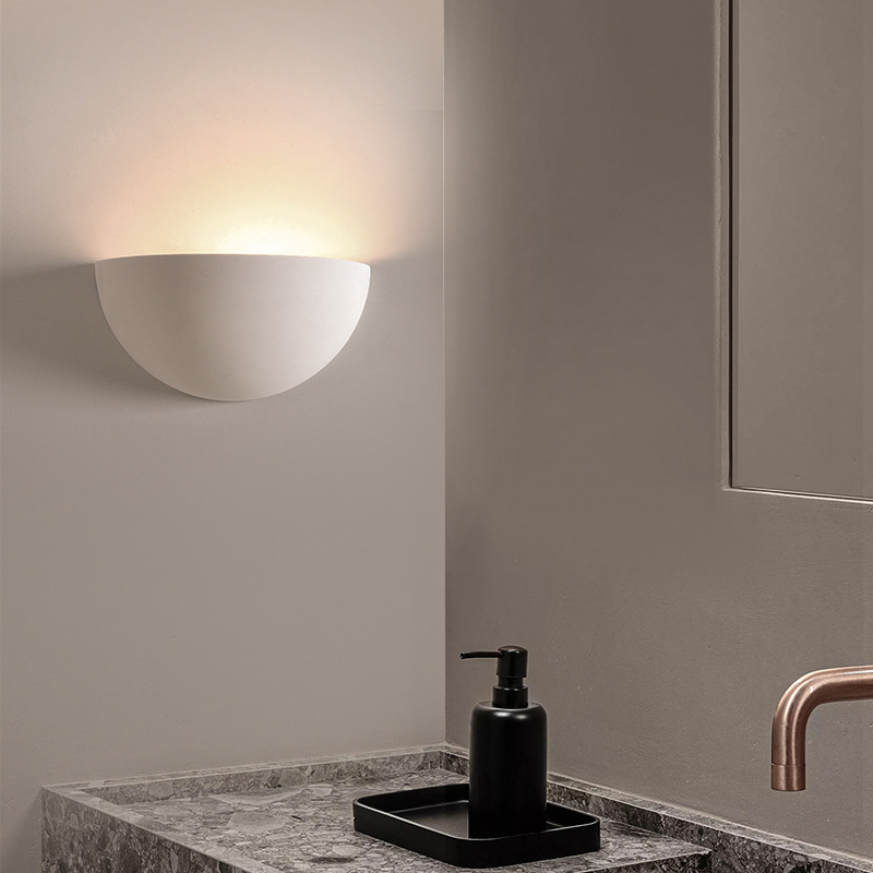 Gips zidna lampa za dnevni boravak, pozadina televizora, hodnik i stepenice; LED svjetlo u stilu Wabi-Sabi, luksuzna LED lampa