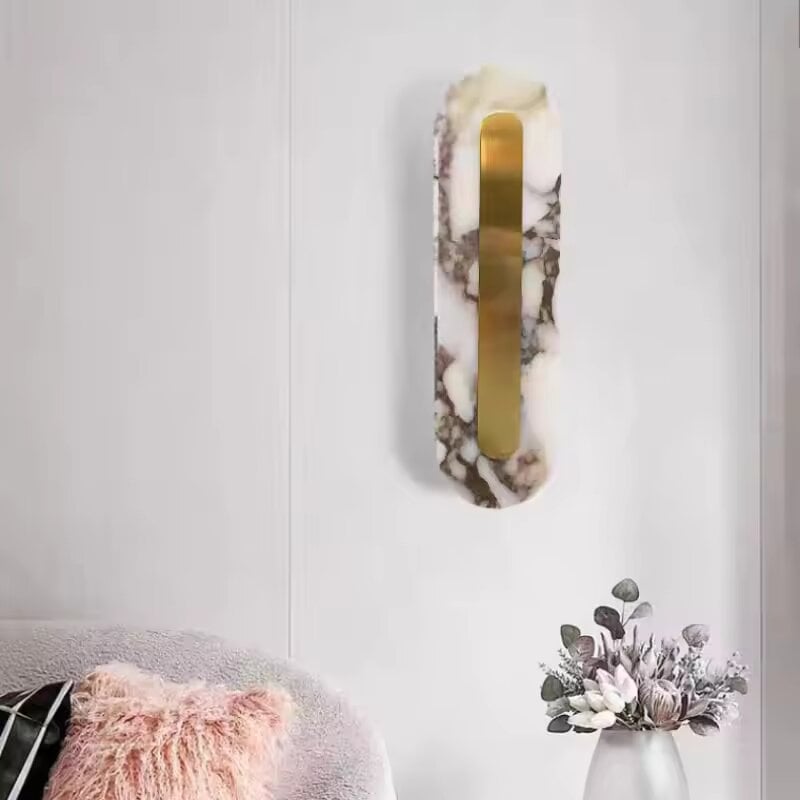 Mramorna zidna lampa, talijanski nadahnjena, moderni minimalistički luksuz za dnevni boravak; francuski srednjovjekovni stil za hodnik i uz krevet, atmosferansko osvjetljenje.