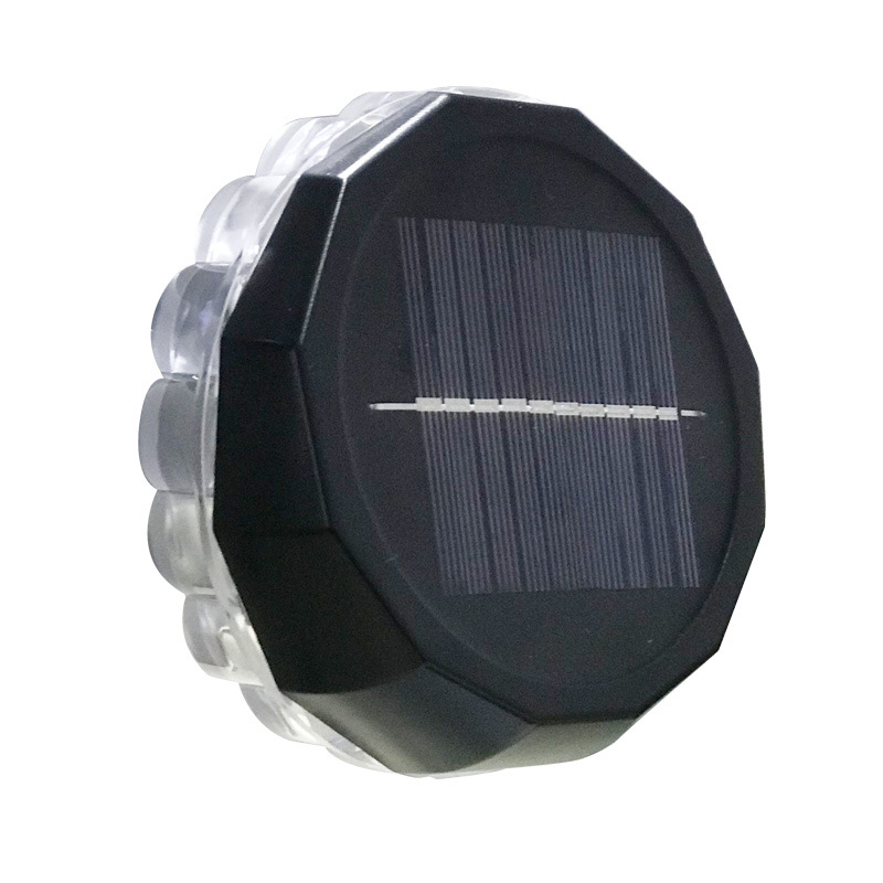 Vanjska vodootporna solarna zidna svjetiljka, okrugla, jaka svjetlost, ukras za vrt, duga životnost baterije