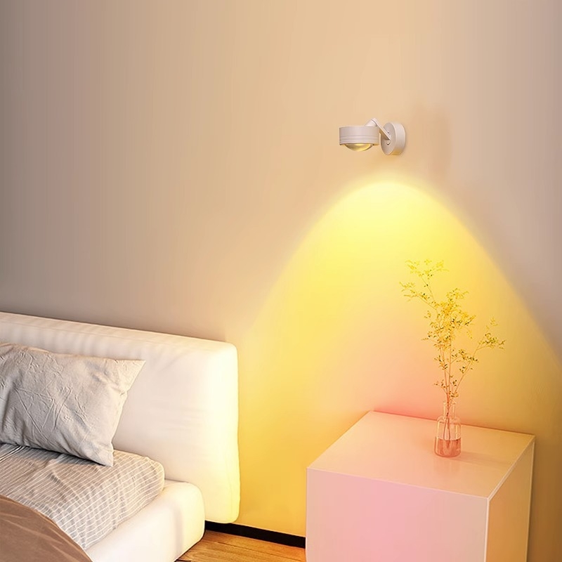 Sunset LED zidna svjetiljka – aluminij, jednostavan modern dizajn, ambijentalno osvjetljenje za hodnik i spavaću sobu
