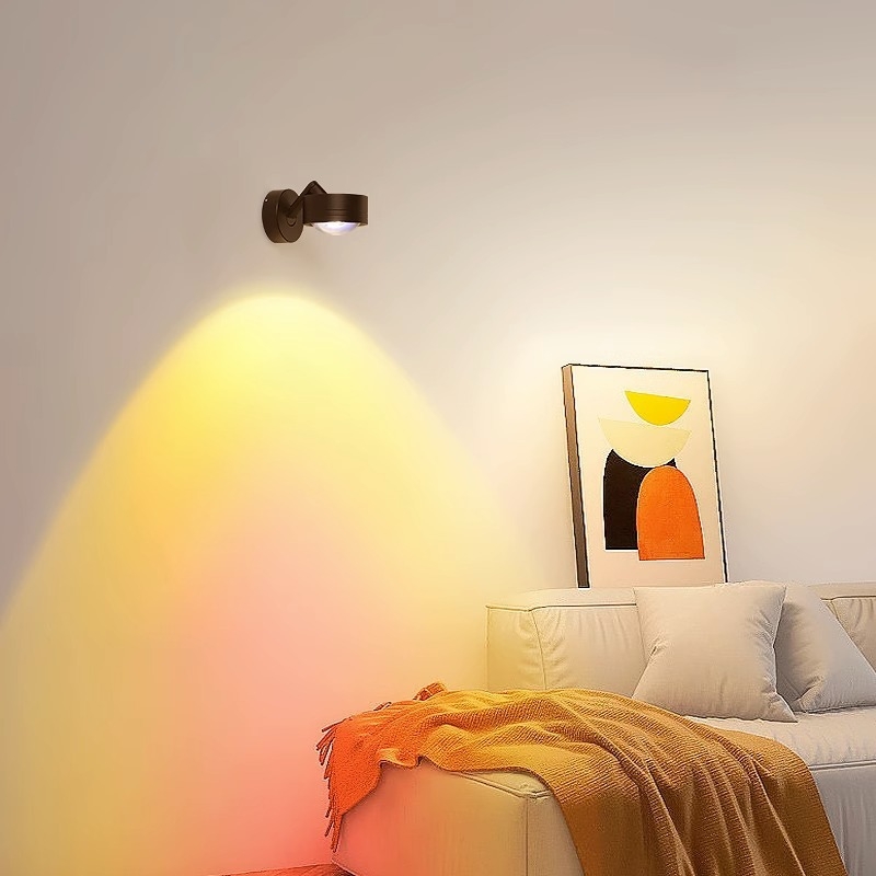 Sunset LED zidna svjetiljka – aluminij, jednostavan modern dizajn, ambijentalno osvjetljenje za hodnik i spavaću sobu