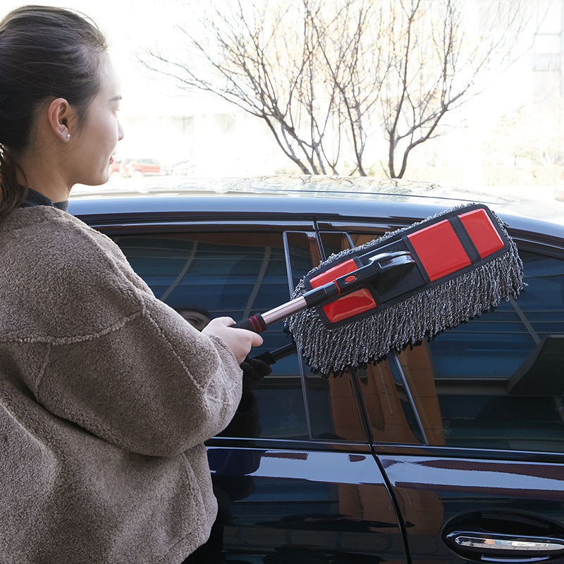 Rotirajući set za čišćenje automobila: vosak mop, prašnjava četka, mekana auto četka i alati za pranje