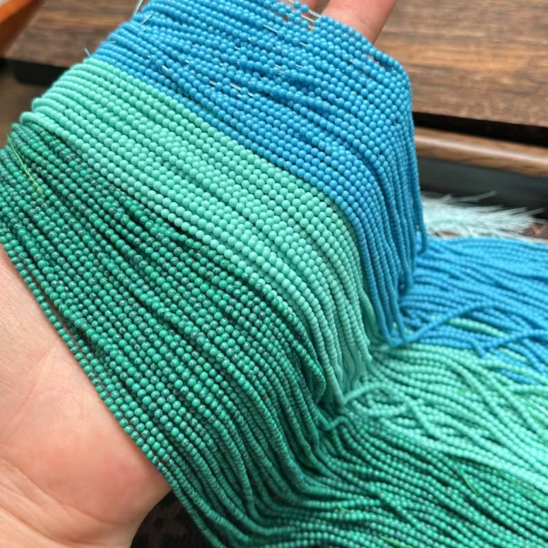 Magnesit turkiz 3 mm okrugle perle, slobodne perle za DIY nakit, distancijske perle za ogrlicu i narukvicu, ručno izrađeno