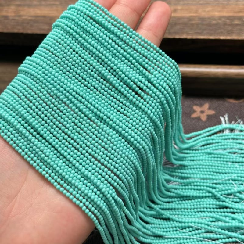 Magnesit turkiz 3 mm okrugle perle, slobodne perle za DIY nakit, distancijske perle za ogrlicu i narukvicu, ručno izrađeno