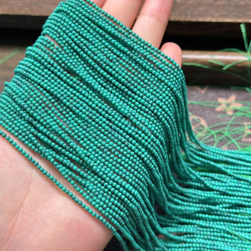 Magnesit turkiz 3 mm okrugle perle, slobodne perle za DIY nakit, distancijske perle za ogrlicu i narukvicu, ručno izrađeno