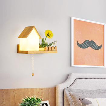 Kreativna zidna lampa u nordijskom stilu za spavaću sobu i dnevni boravak – minimalistička moderna zidna svjetiljka za hodnik i stepenice