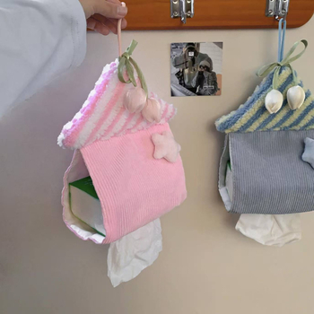 Držač maramica u obliku kućice, visi u dnevni boravak, kuhinju i kupaonu