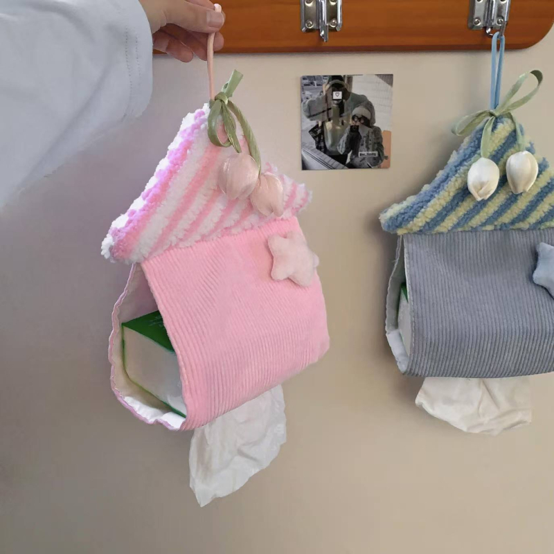 Držač maramica u obliku kućice, visi u dnevni boravak, kuhinju i kupaonu