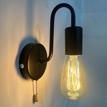 Željezna zidna lampa europskog stila, retro minimalistički dizajn za dnevni boravak i spavaću sobu
