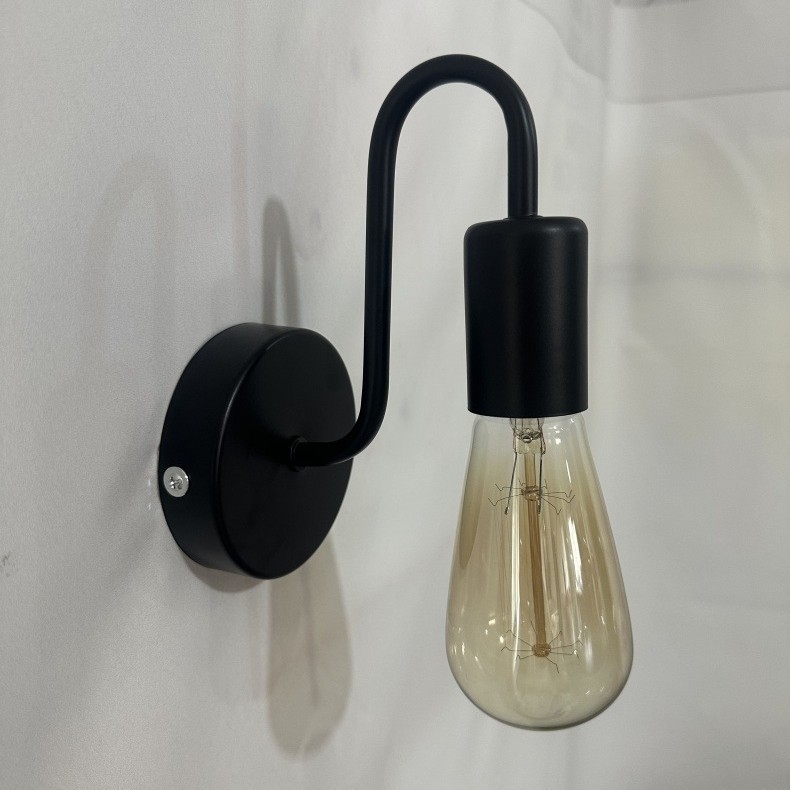 Željezna zidna lampa europskog stila, retro minimalistički dizajn za dnevni boravak i spavaću sobu