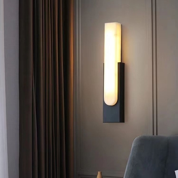 Moderna luksuzna zidna lampa s imitacijom mramora, LED, za spavaću sobu, dnevni boravak i hodnik