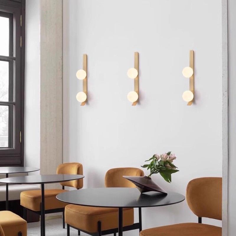 Nordijski stil, potpuno bakrena zidna lampa za dnevni boravak, spavaću sobu, hodnik i stubište – moderni minimalistički dizajn