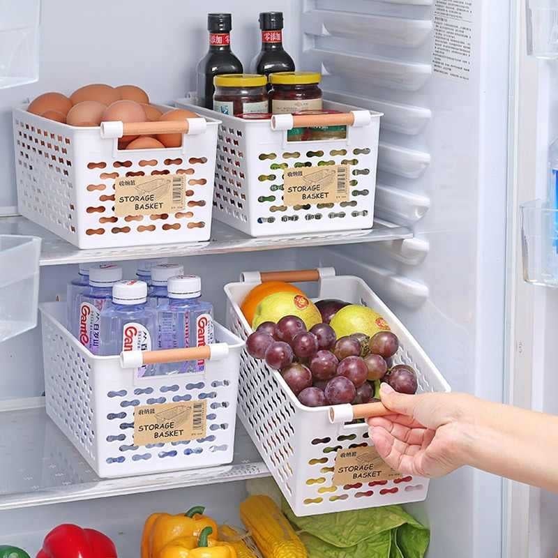 Plastična košara za skladištenje s prorezima – japanskog stila, organizator za kupaonicu i kuhinju