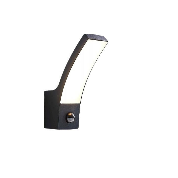 LED vanjsko senzorno zidno svjetlo za vrt i fasadu, aluminijsko kućište, IP44, >1000 lm, 3000–6000K