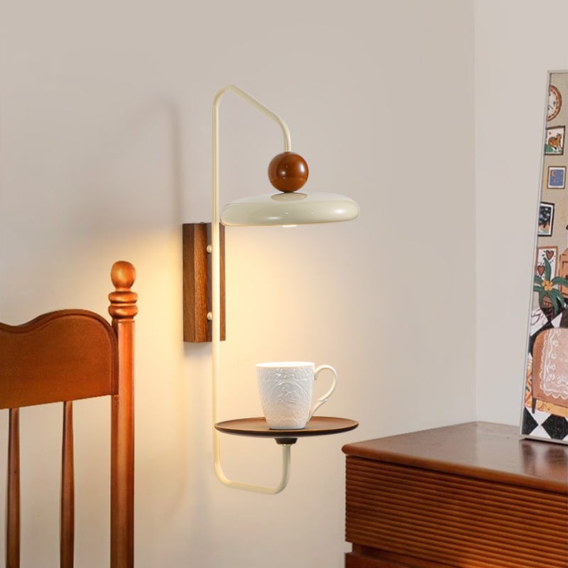 Kreativna japanskog stila zidna lampa mid-century, visoke kvalitete, krem boje, za dnevni boravak uz kauč i spavaću sobu s pločom stola